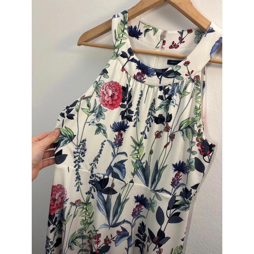 Tommy Hilfiger Halter High Neck Floral Dress Size 8 - Picture 3 of 9